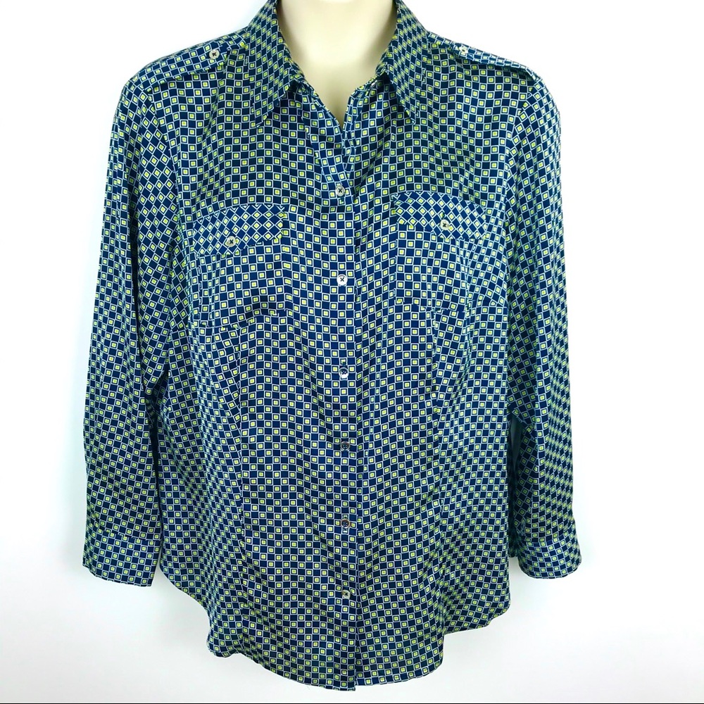 Jones New York Woman | Stretch Silky Blouse 2X - Picture 2 of 8